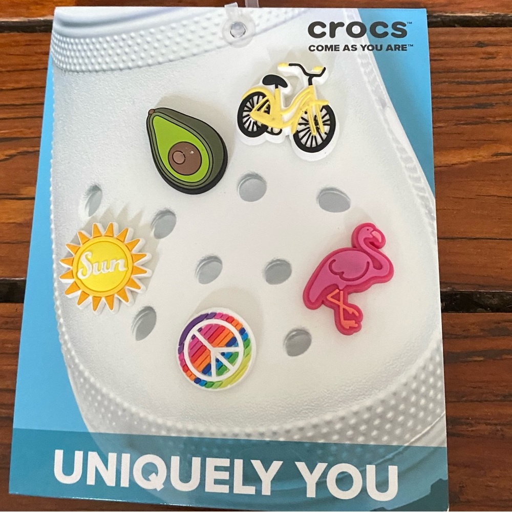 Crocs Come As You Are Uniquely You Jibbitz Sunny Days Charms 5 Pcs NWT